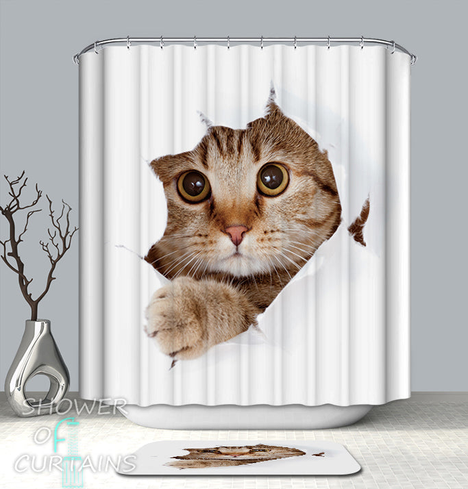 Cat Shower Curtain Collection | Shower of Curtains