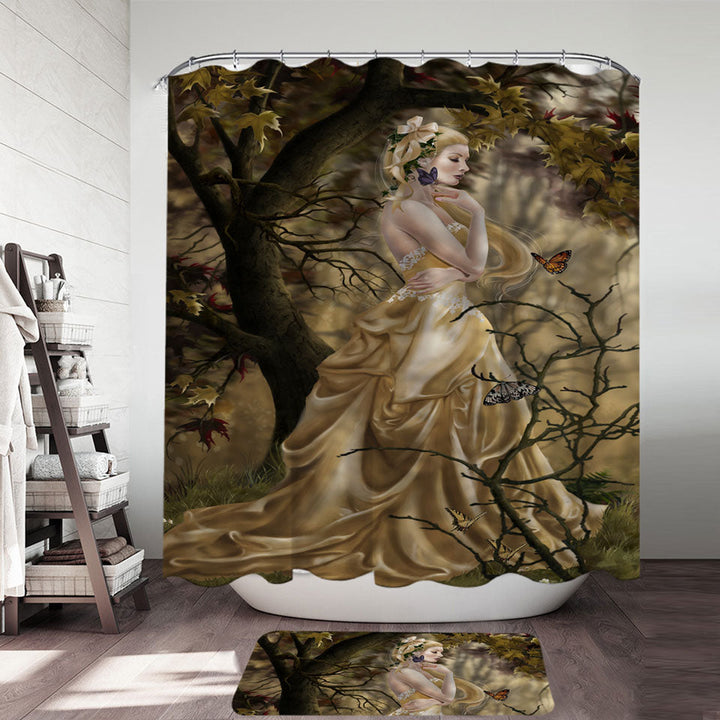 Autumn Art the Last Queen Shower Curtain