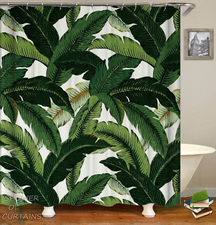 Banana Leaves Shower Curtain