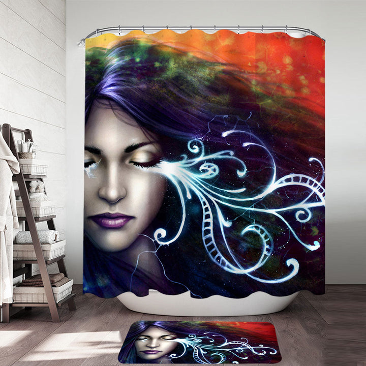 Bittersweet Woman Shower Curtains