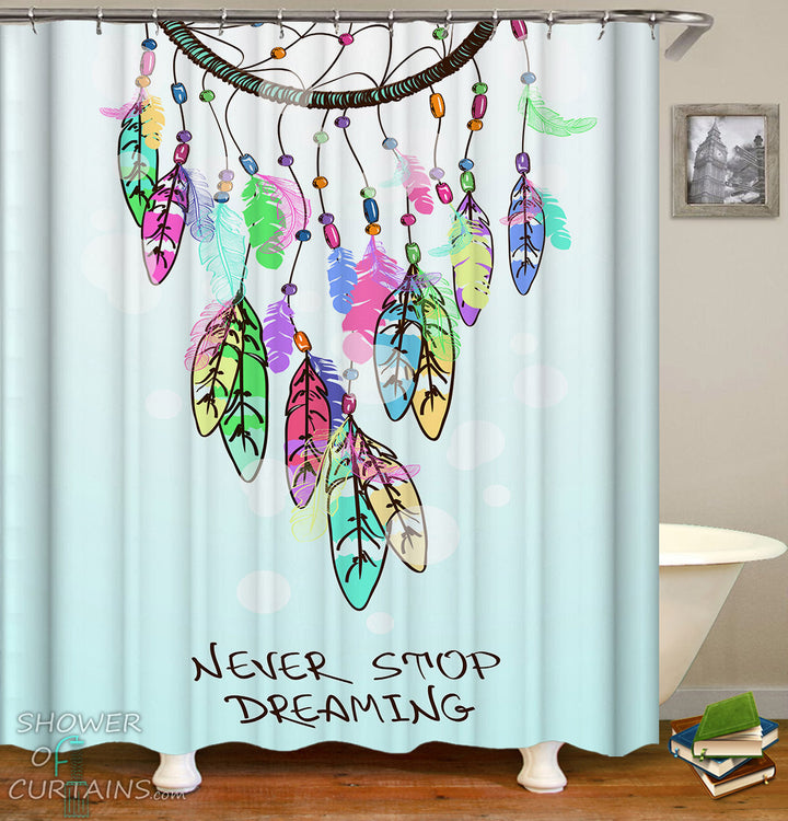 Colorful Dream Catcher Shower Curtain
