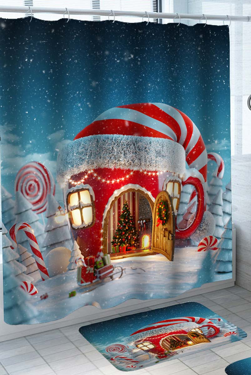 Cool Christmas Shower Curtains Spirit Mug