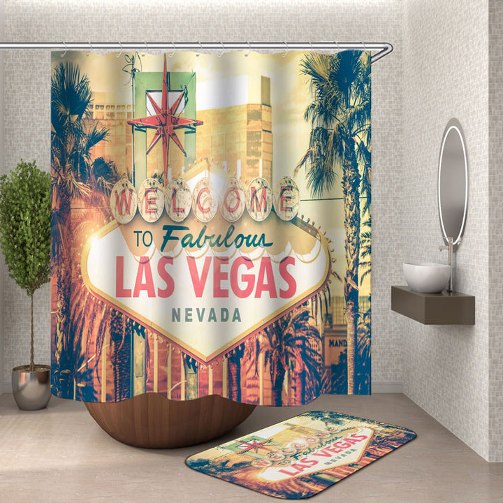 Cool Welcome to Fabulous Las Vegas Sign Shower Curtain