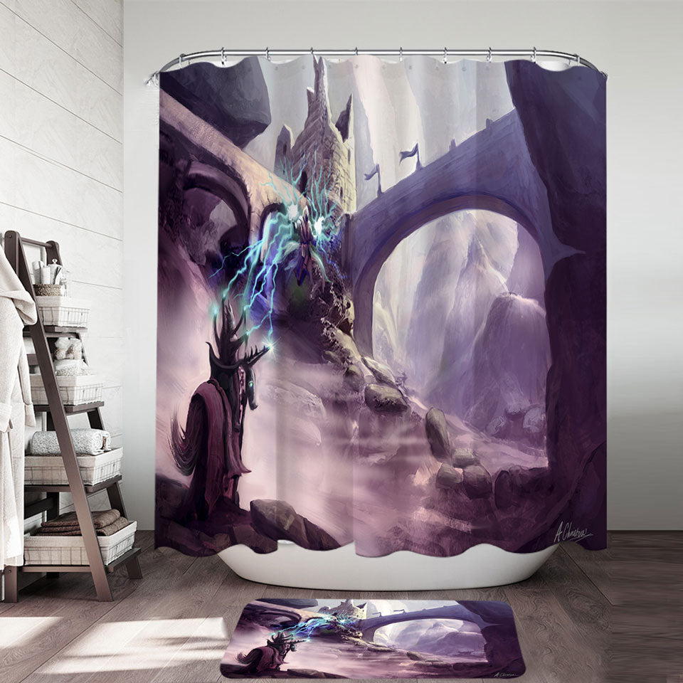 Fiction Art Warriors War Shower Curtains