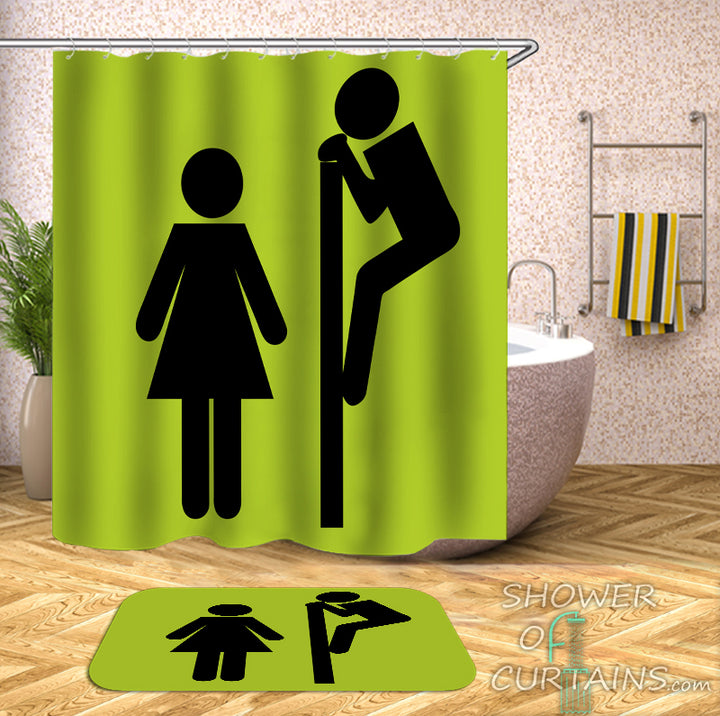 Funny Shower Curtains of Inappropriate Peeking
