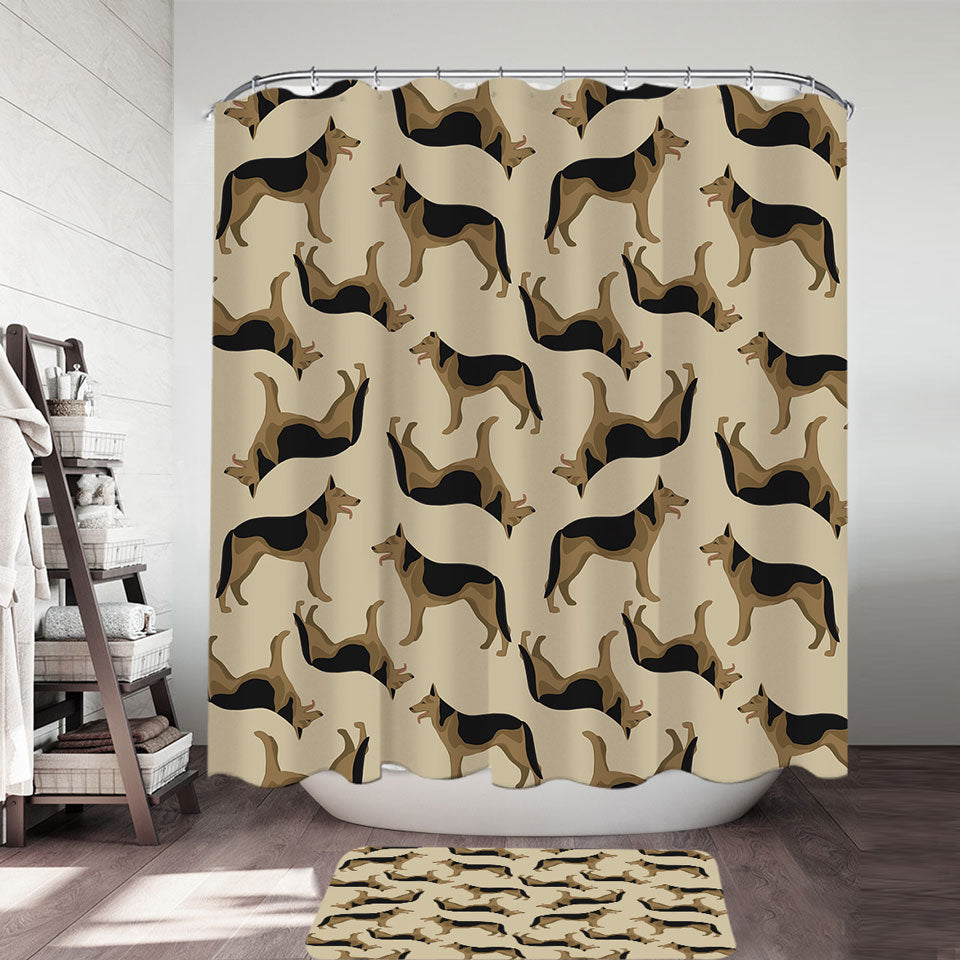German Shepherd Dog Shower Curtain