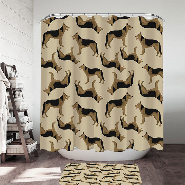 German Shepherd Dog Shower Curtain