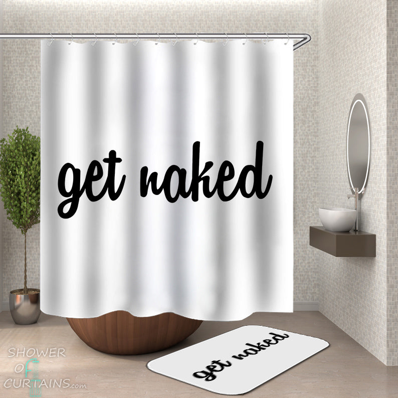Get Naked Shower Curtain