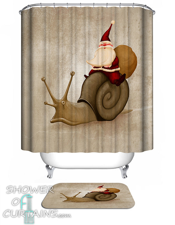 Late Christmas Shower Curtains