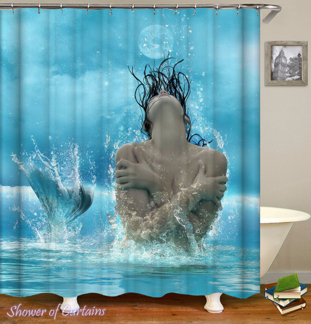 Photogenic Mermaid Shower Curtain Theme