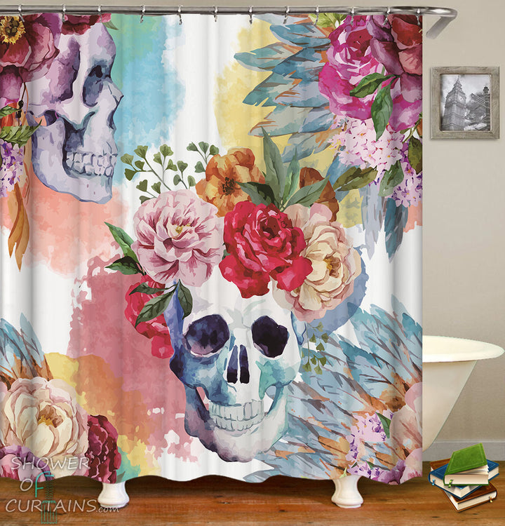 Skull Bathroom Decor - Art Painting Skulls