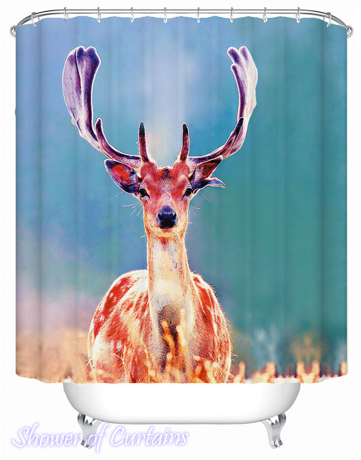 Sunshine Deer Shower Curtain