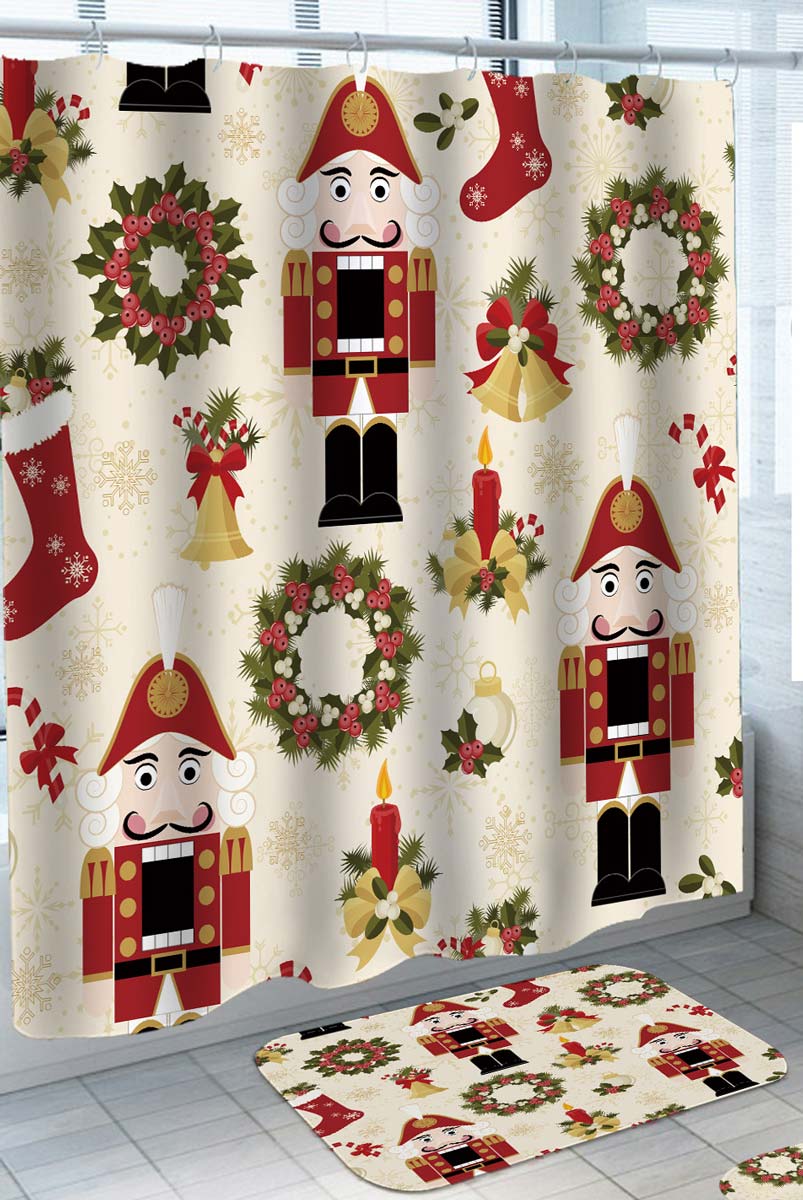 The Nutcracker Christmas Shower Curtains and Decor
