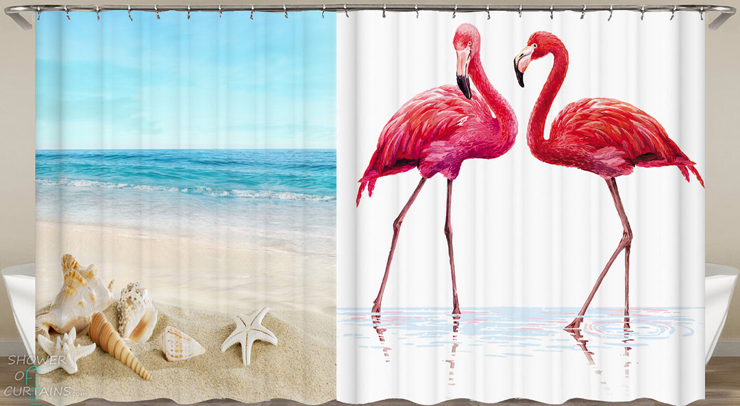 Art Beach Shower Curtains