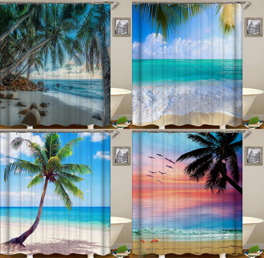 Beach Scene Shower Curtain