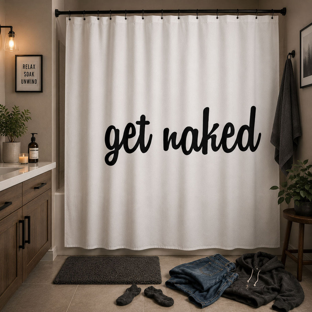Get Naked Shower Curtain