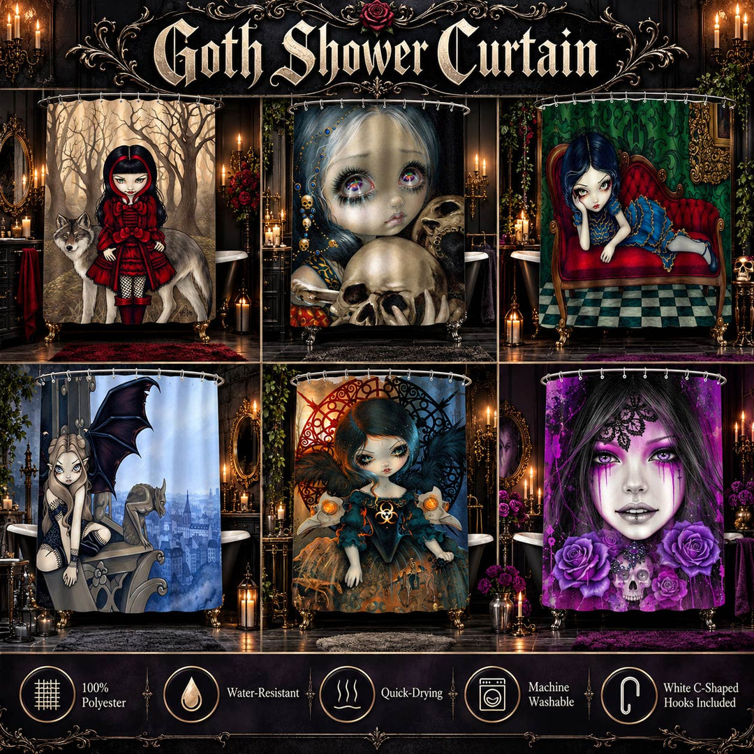 Goth Shower Curtain