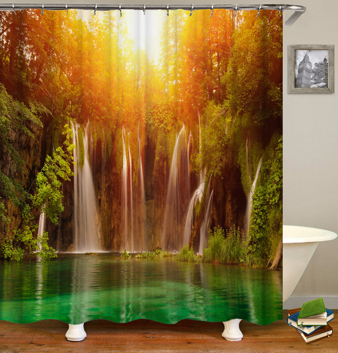 Green Shower Curtain Collection Logo