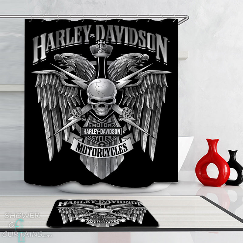 Harley Davidson Shower Curtains