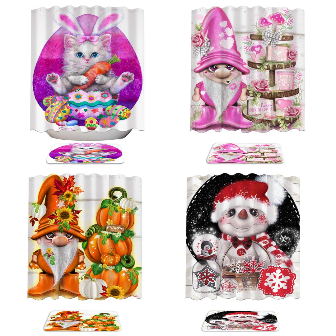 Holiday Shower Curtains