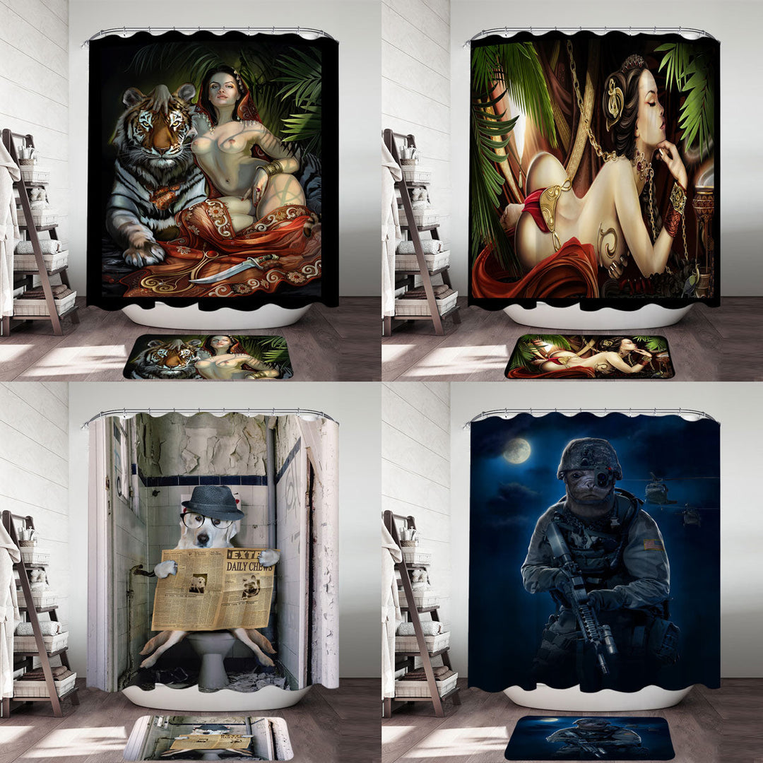 Manly Shower Curtains