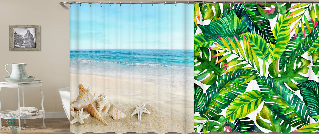 Ocean And Tropical Shower Curtains