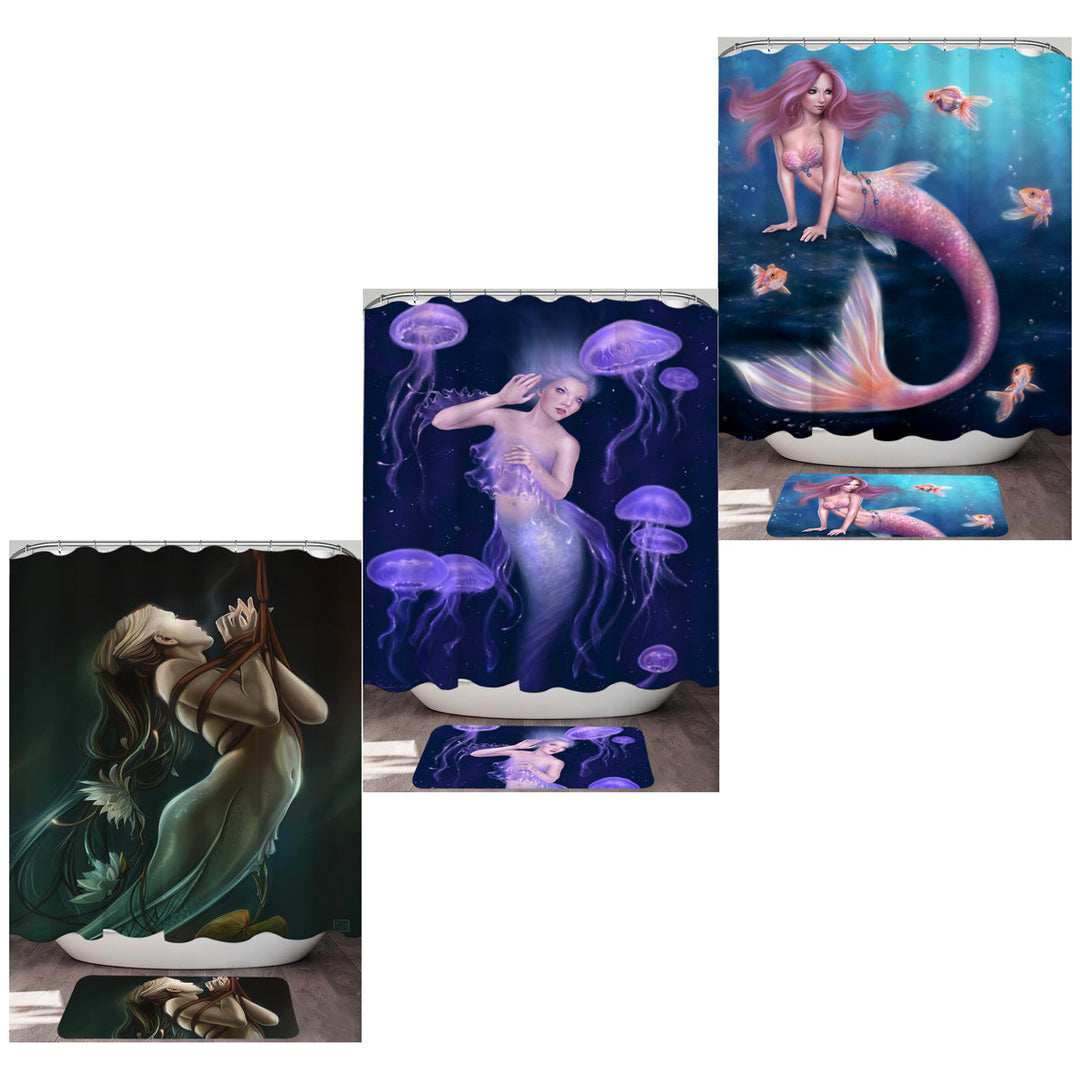Shower Curtains with Mermaids