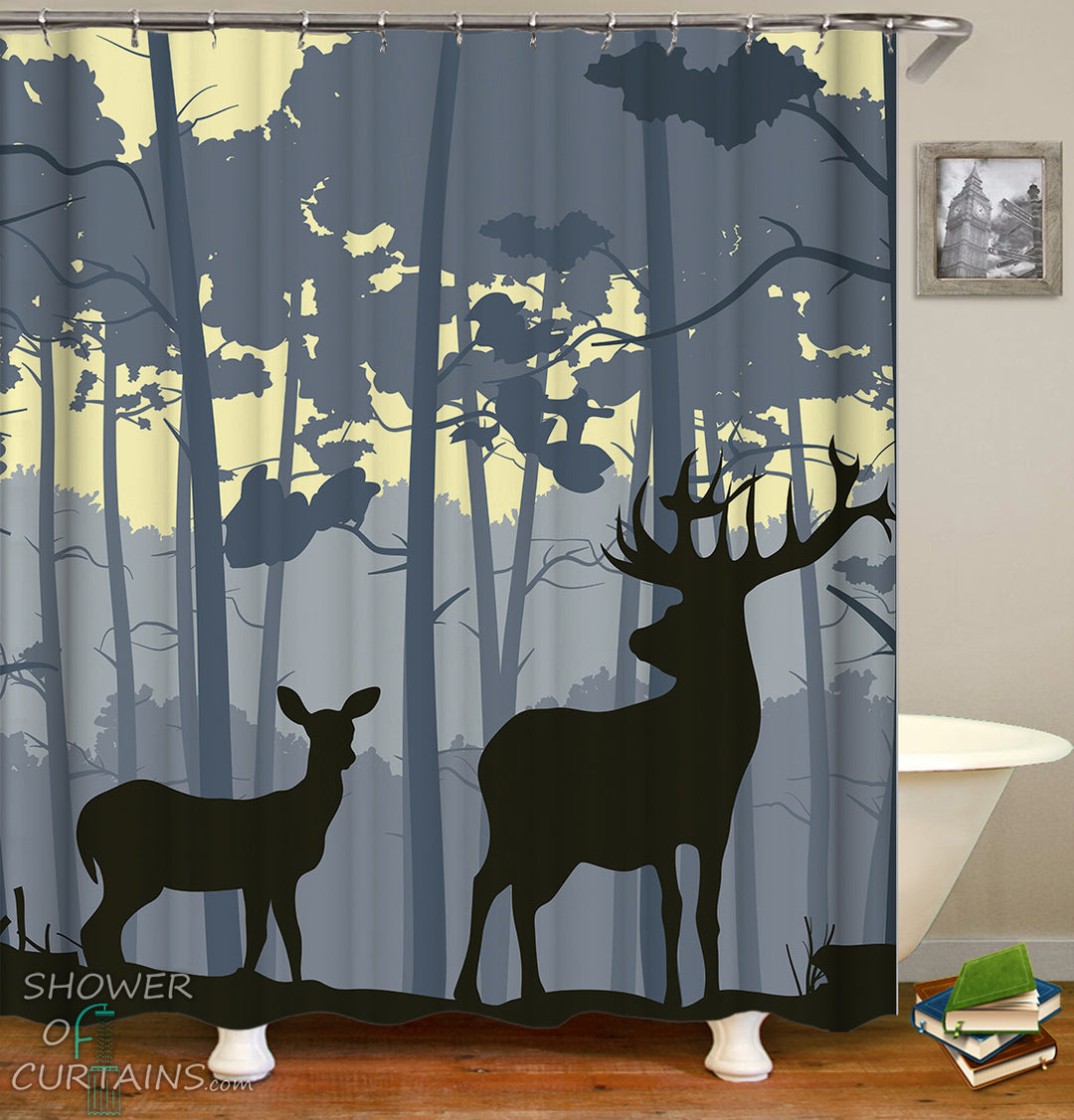 Wildlife Shower Curtains - Huntters Bathroom