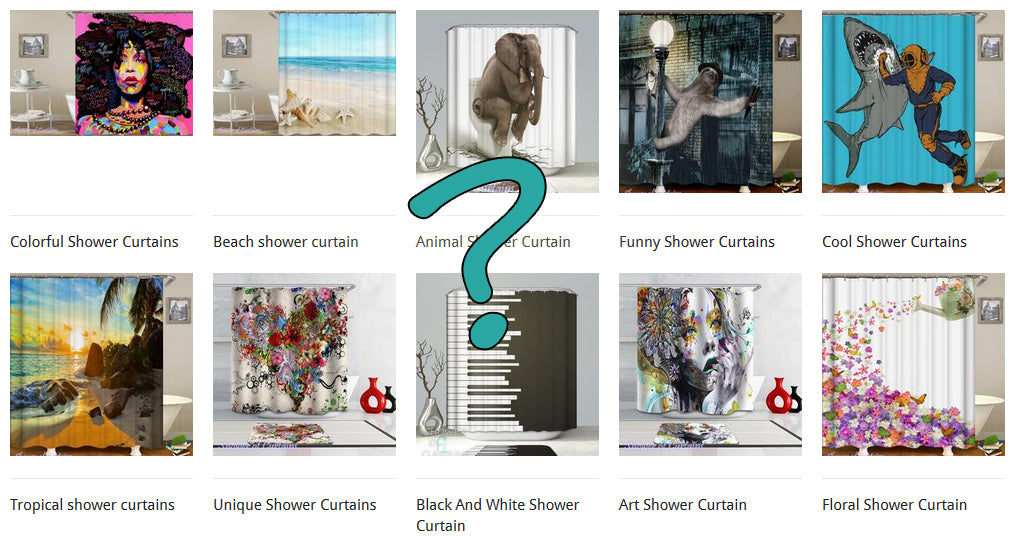 Cool, Flamingo and Anchor shower curtain collections
