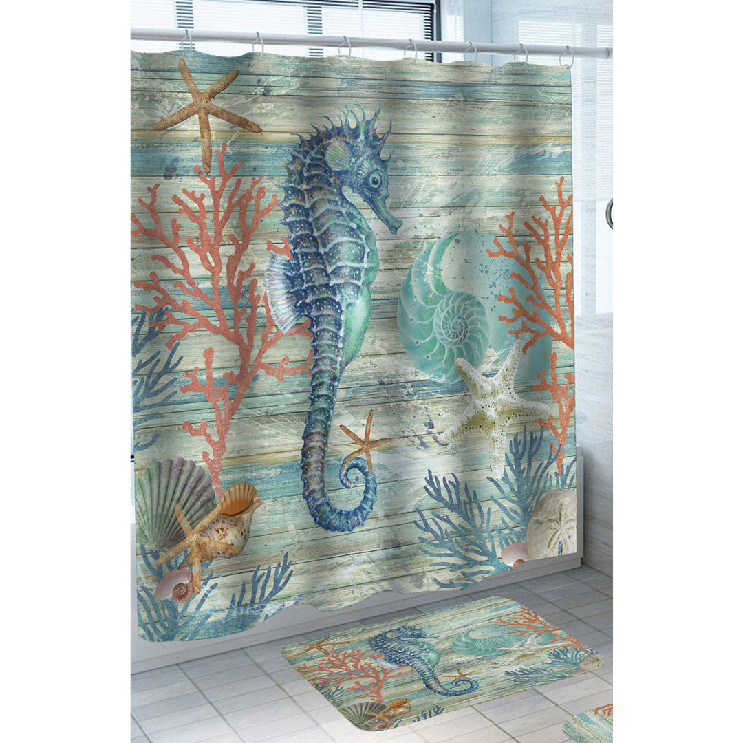 Seahorse Shower Curtain