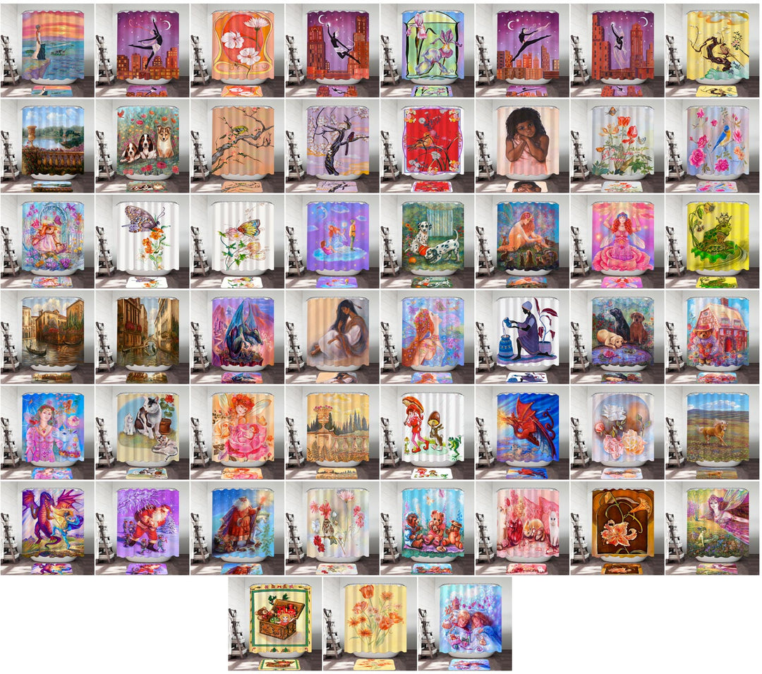 Shower Curtains by Judy Mastrangelo