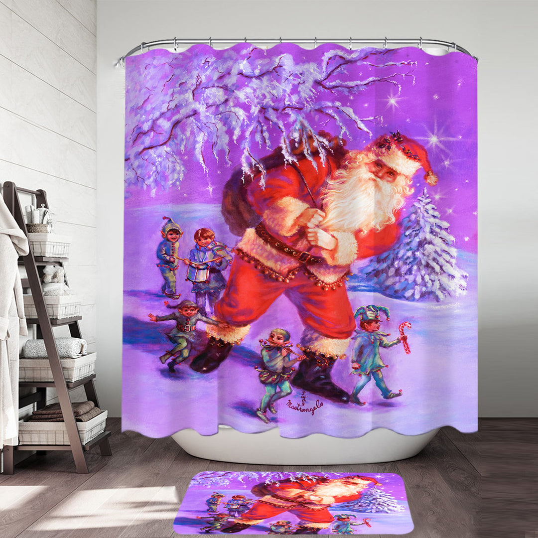Xmas Shower Curtains