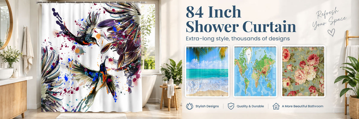 84 shower curtains