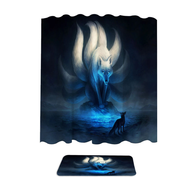 Animal Art Shower Curtains Divine Within God Wolf