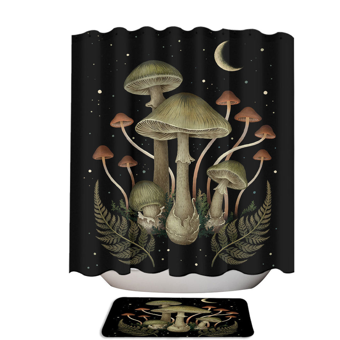 Death Cap Mushrooms Shower Curtains