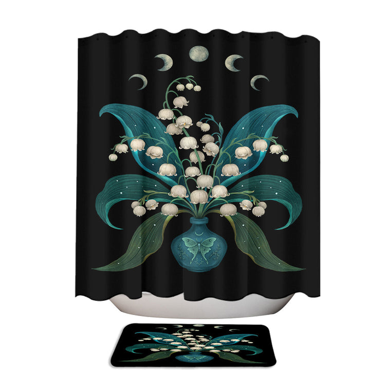 Lily of the Valley Modern Shower Curtains