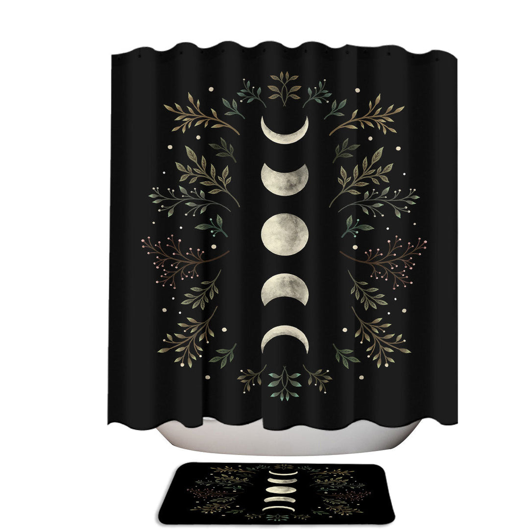 Moonlight Garden Olive Unique Shower Curtains