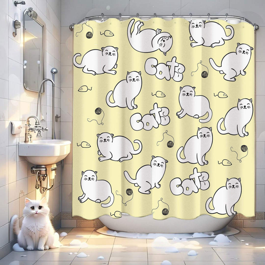 Shower Curtain Cat