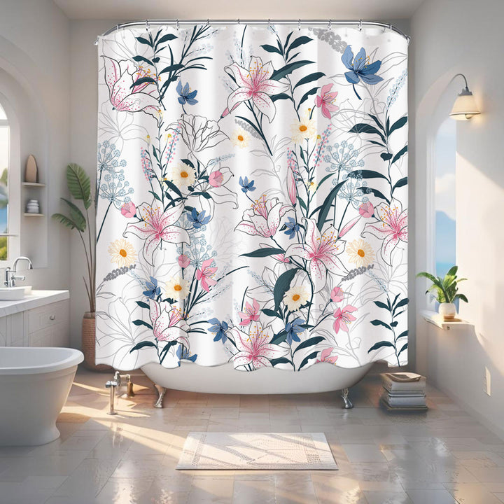 Shower Curtain Floral