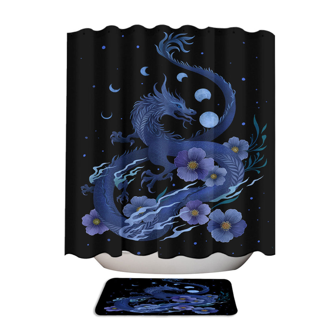 Year of the Violet Dragon Shower Curtains