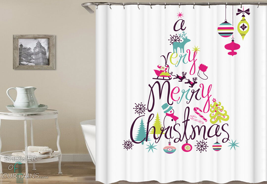 A Very Merry Christmas Shower Curtains