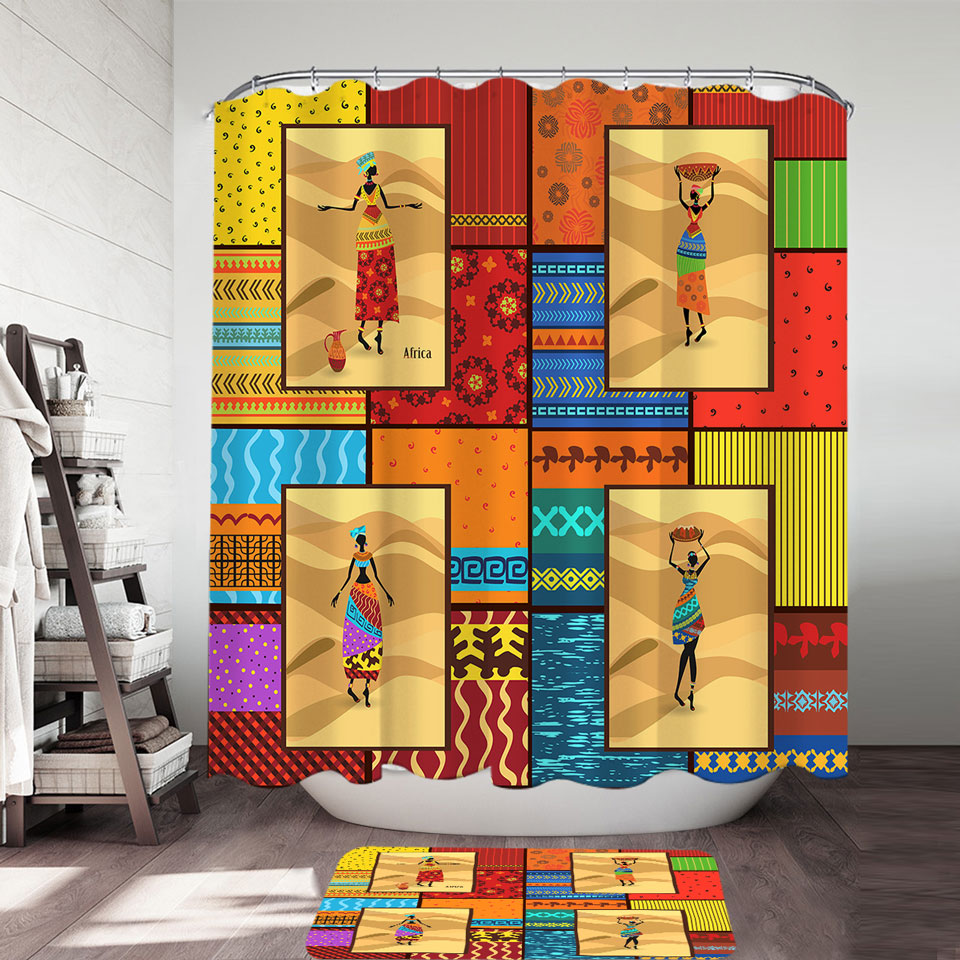 African Women Shower Curtain