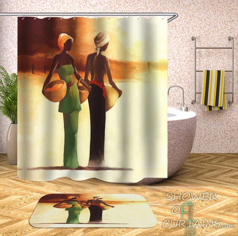 African Shower Curtain of African Ladies