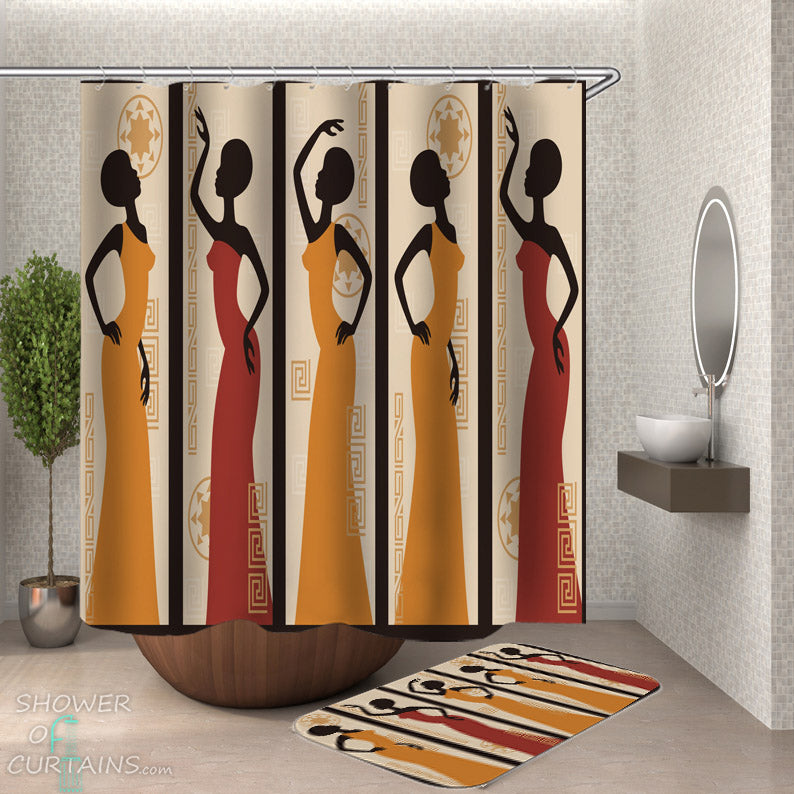 Shower Curtains African Women Of