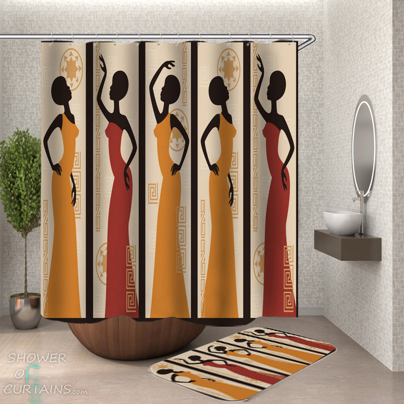 African Women Shower Curtain