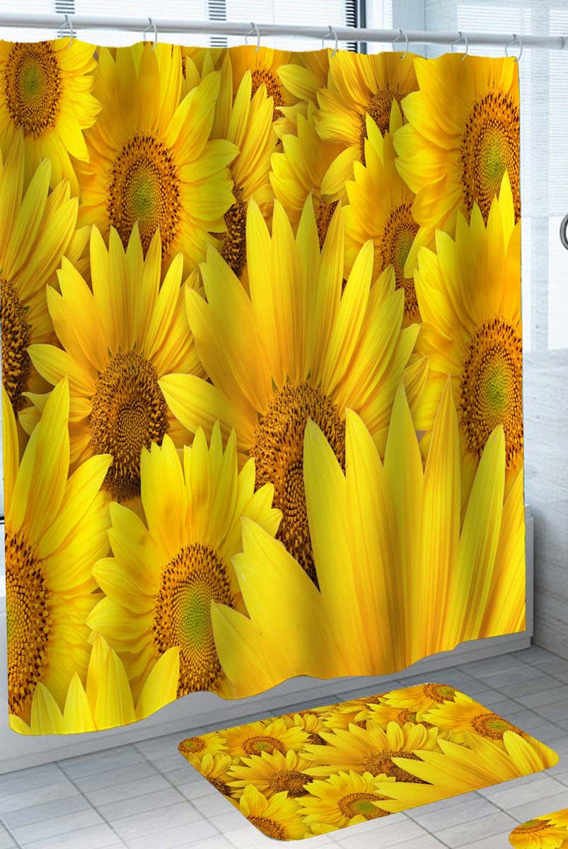 All Yellow Sunflowers Shower Curtain