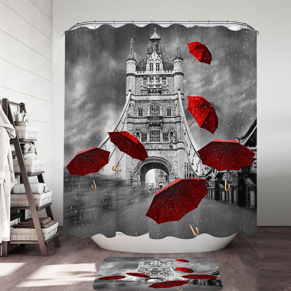 Artistic Shower Curtains Photo London Bridge