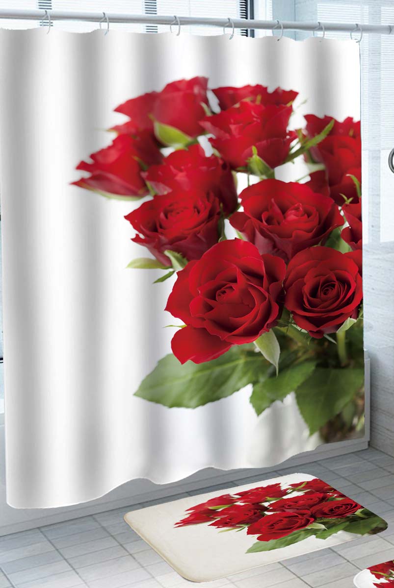 Bouquet of Red Roses Shower Curtain