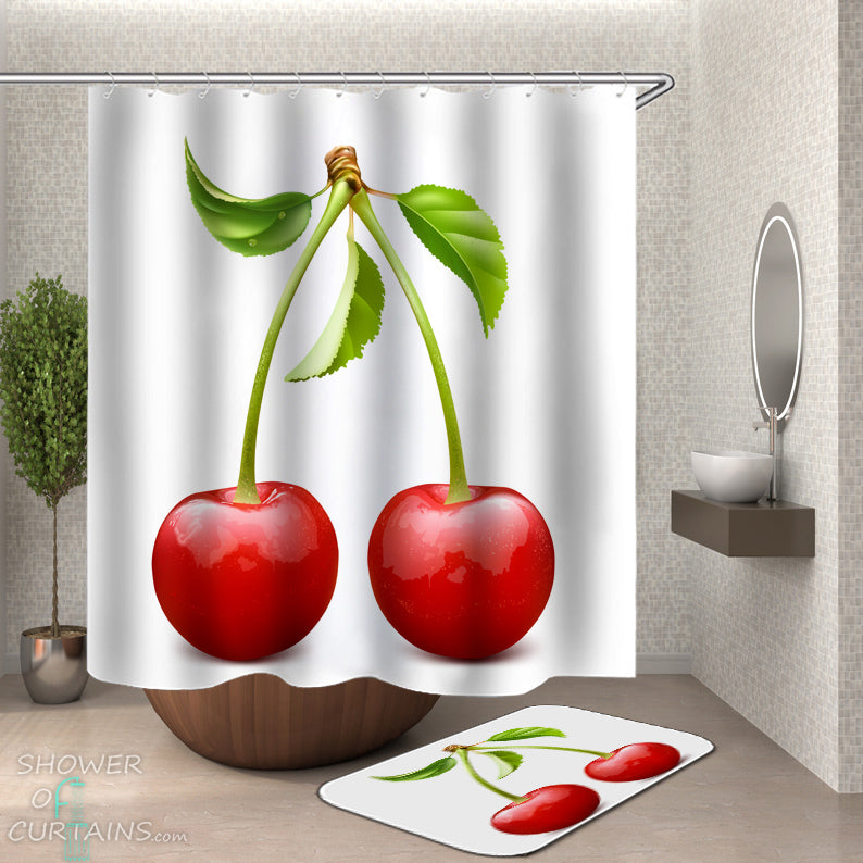 Cherry Shower Curtain