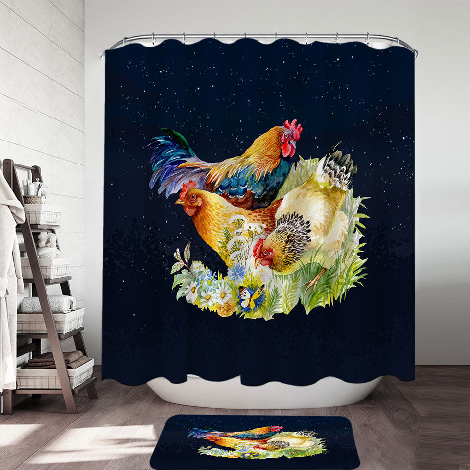 Chickens Shower Curtains